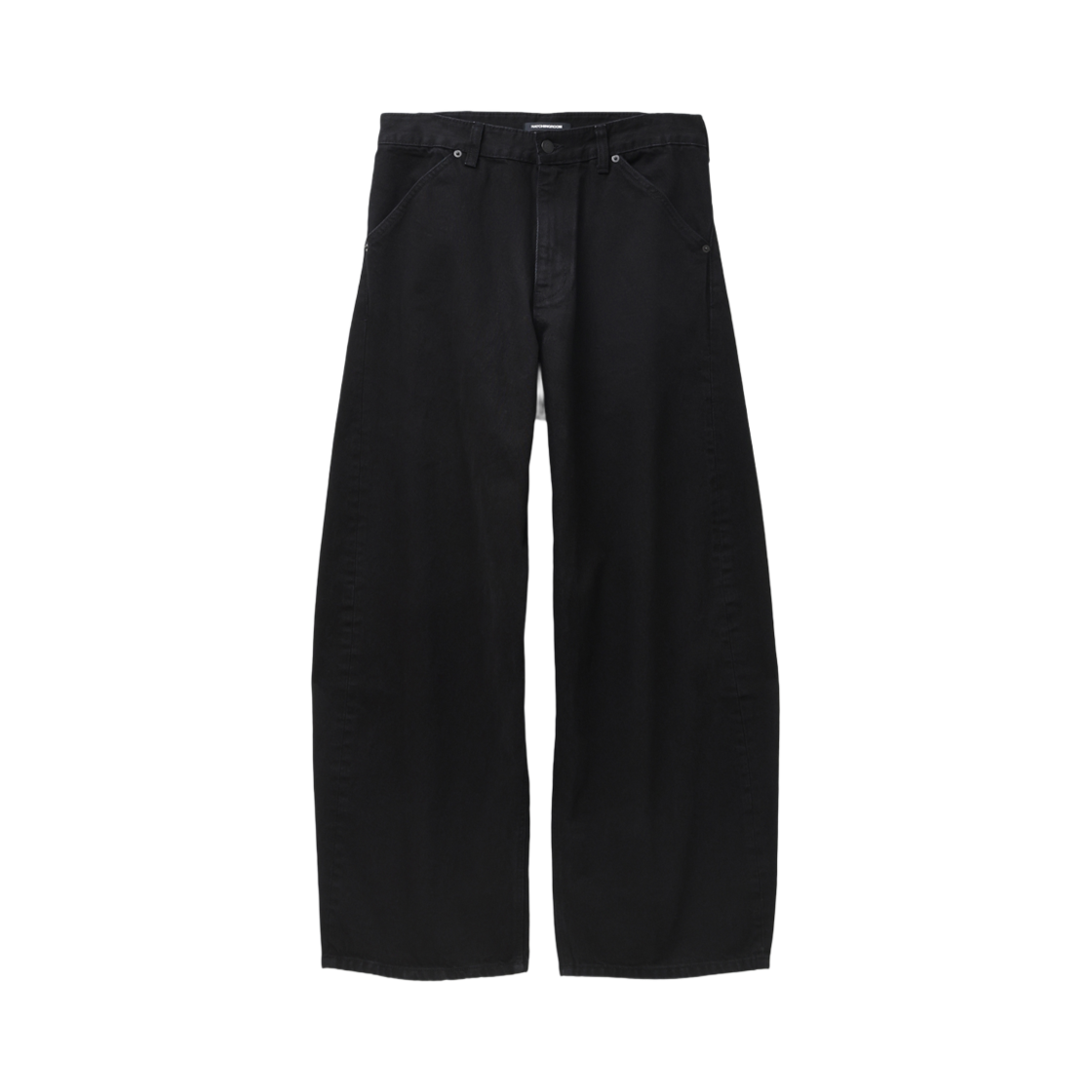 해칭룸 와이드 커브 진 제트 블랙(Hatchingroom Wide Curve Jeans Jet Black)