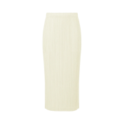 (W) Pleats Please Issey Miyake Thicker Bottoms 1 Skirt Off White