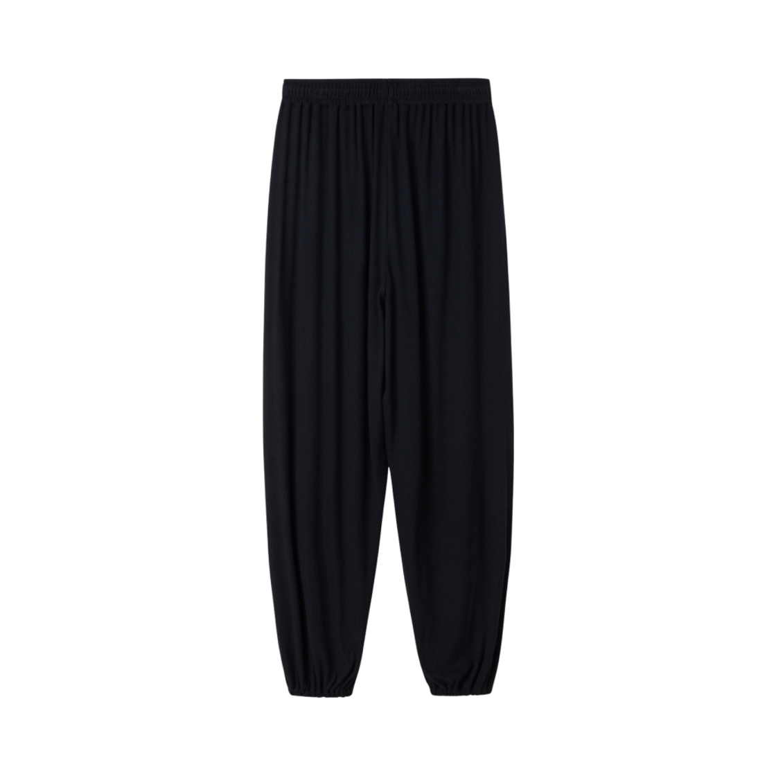 (W) 부디 무드라 립 조거 팬츠 #1 블랙((W) Budhi Mudra Rib Jogger Pants #1 Black) - 2
