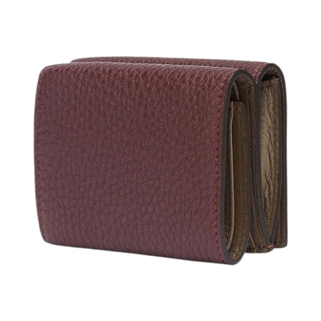 펜디 바게트 레더 트라이폴드 지갑 버건디(Fendi Baguette Leather Tri-Fold Wallet Burgundy) - 2
