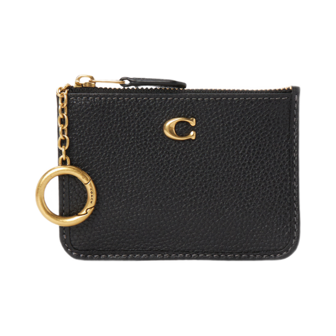 CR550-B4BK Coach Leather Card Holder Black