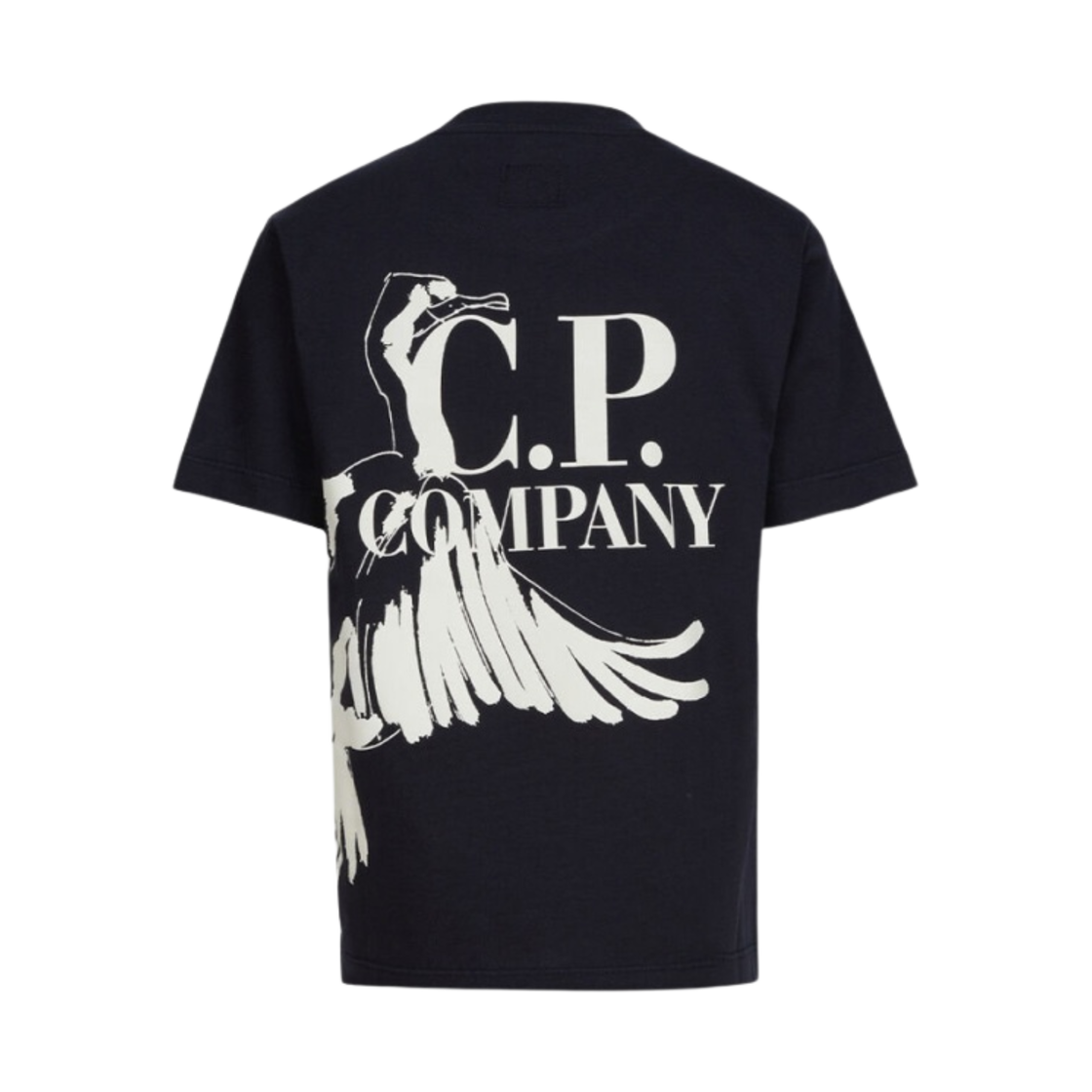 (키즈) C.P. 컴퍼니 U16 30/1 저지 버드 그래픽 로고 티셔츠 네이비 - 23SS((Kids) C.P. Company U16 30/1 Jersey Graphic Bird Logo T-Shirt Navy - 23SS) - 2