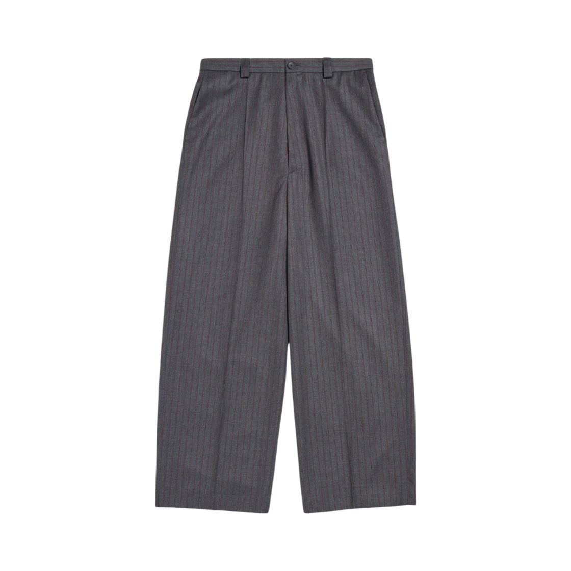 773248TPT051360 Balenciaga Loose Tailored Pants Grey Red - 대표 이미지 #1