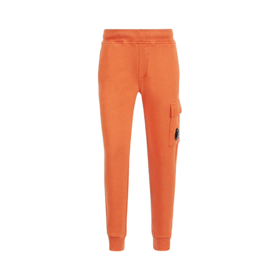 (키즈) C.P. 컴퍼니 U16 베이직 플리스 카고 트랙 팬츠 하베스트 펌킨 오렌지 - 23SS((Kids) C.P. Company U16 Basic Fleece Cargo Track Pants Harvest Pumpkin Orange - 23SS) - 1