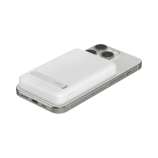 벨킨 5000mAh Qi2 15W 마그네틱 무선 충전 보조배터리 BPD006bt 화이트