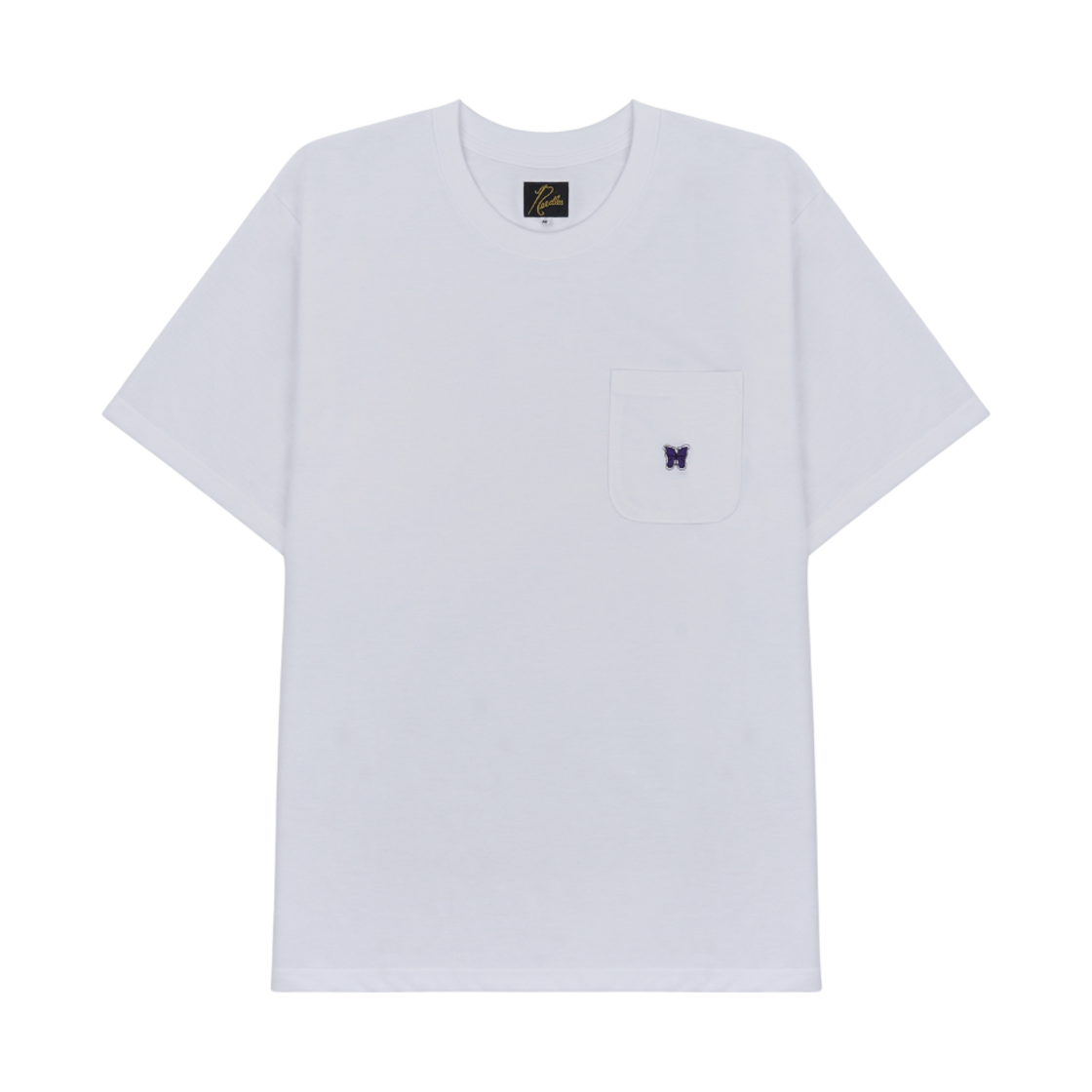 니들스 로고 숏슬리브 크루넥 티셔츠 화이트(Needles Logo S/S Crewneck T-Shirt White)