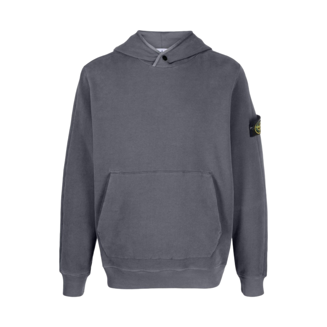 791561252-V0062 Stone Island 61252 Garment Dyed Stretch Cotton Fleece Hooded Sweatshirt Lead - 23FW