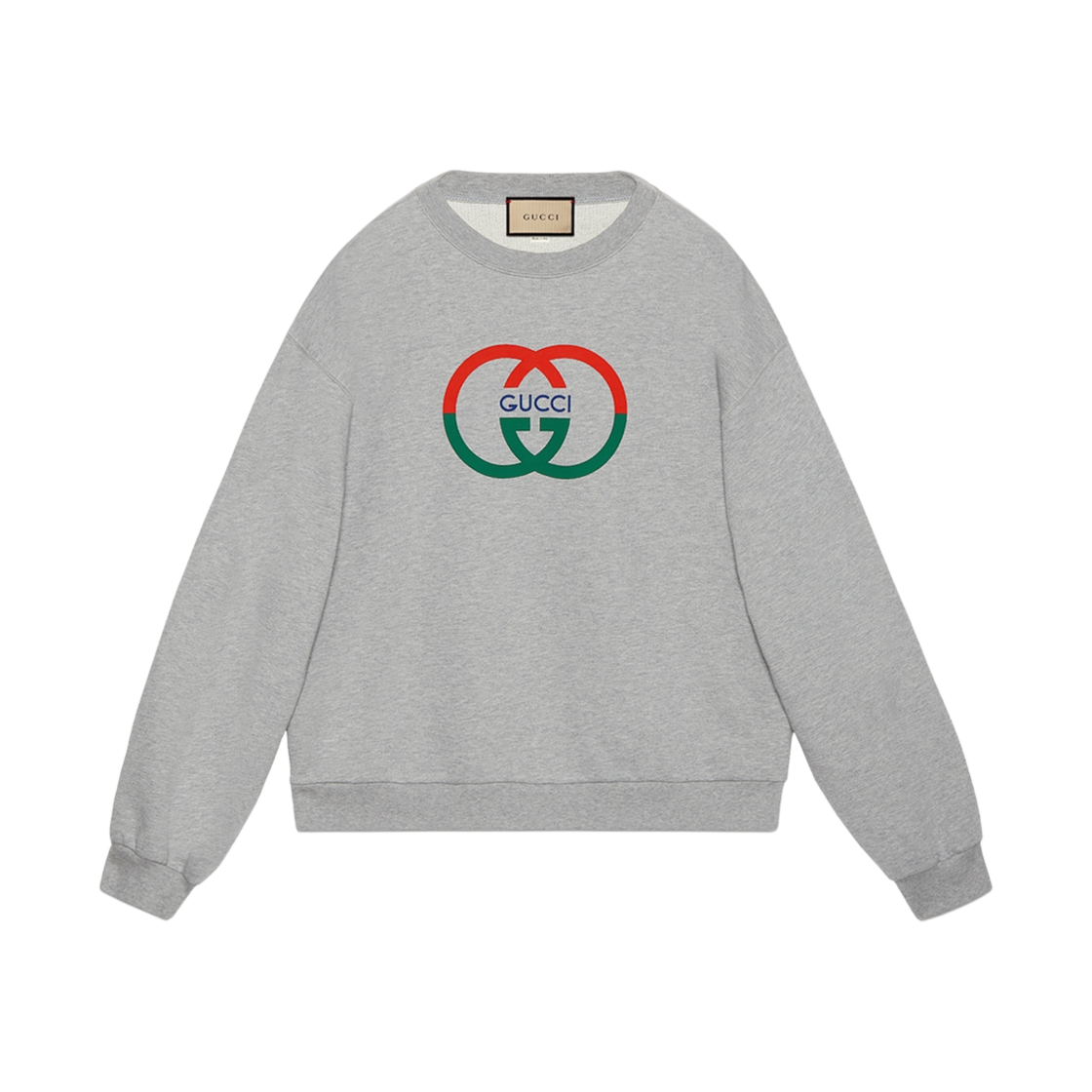 구찌 코튼 저지 프린티드 스웨트셔츠 그레이(Gucci Cotton Jersey Printed Sweatshirt Grey) - 1
