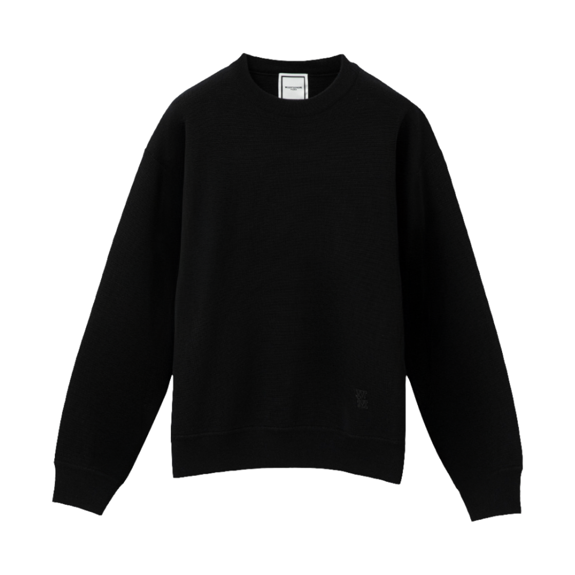 우영미 라운드넥 울 스웨터 블랙 - 25SS(Wooyoungmi Round Neck Wool Sweater Black - 25SS) - 1