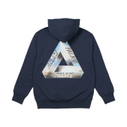 Palace Tri-Chrome Hood Navy - 21SS