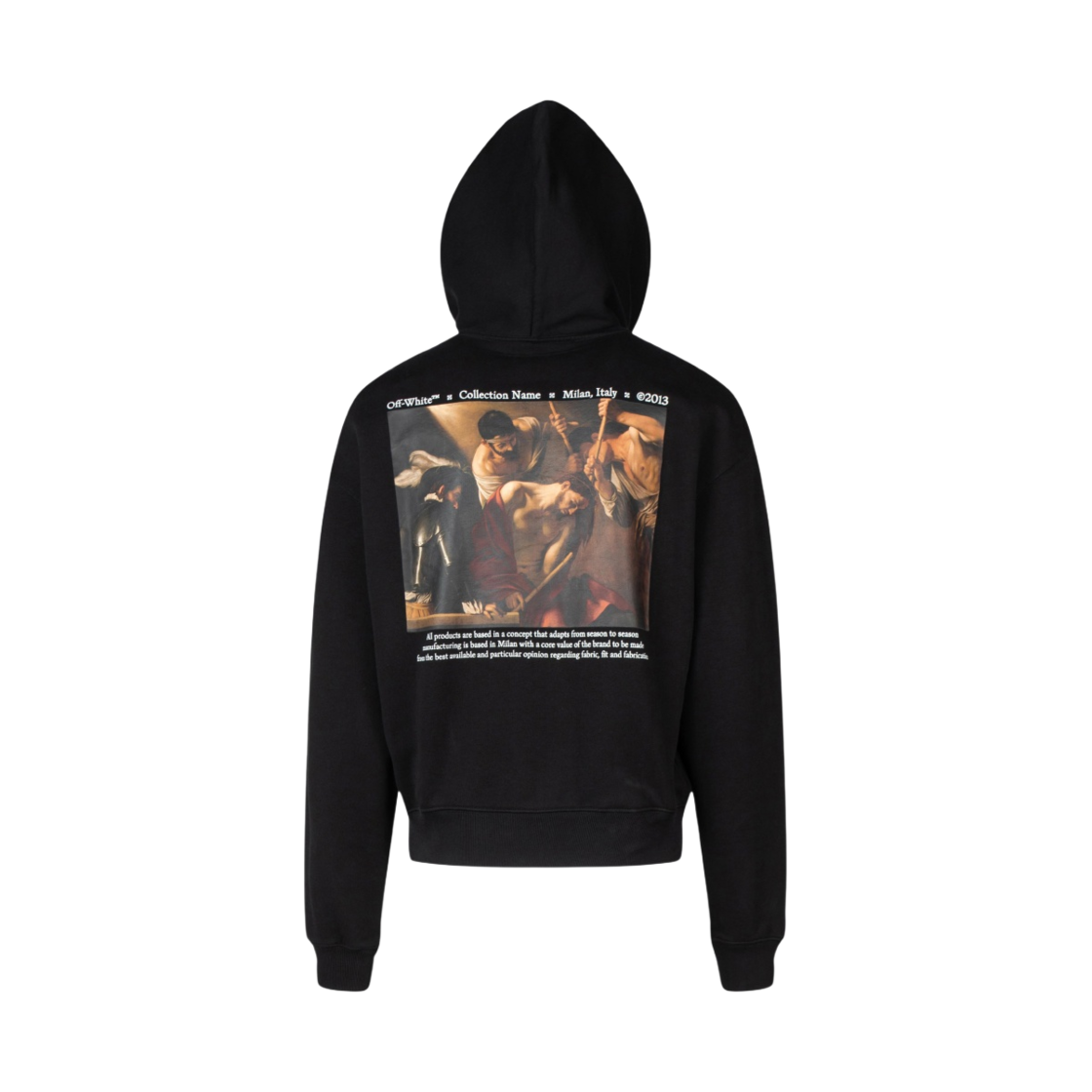 오프화이트 카라바지오 크라운 오버 후드 블랙(Off-White Caravaggio Crown Over Hoodie Black) - 1