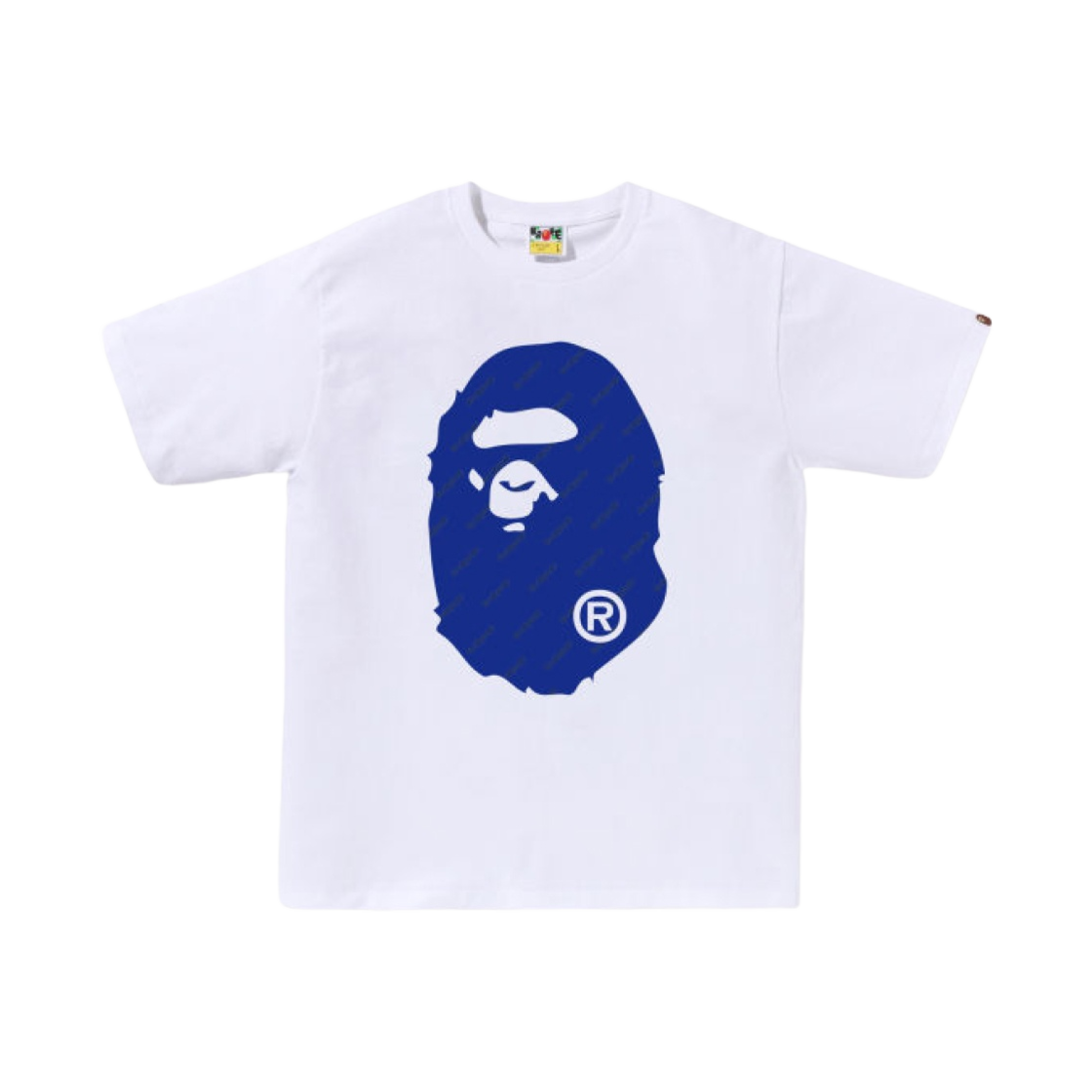 0ZXTEM110034M BAPE Hexagram Big Ape Head T-Shirt White - 대표 이미지 #1