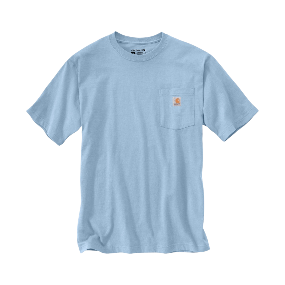 칼하트 루즈 핏 헤비웨이트 레귤러 숏슬리브 포켓 티셔츠 포그 블루(Carhartt Loose Fit Heavyweight Regular Short Sleeve Pocket T-Shirt Fog Blue) - 1