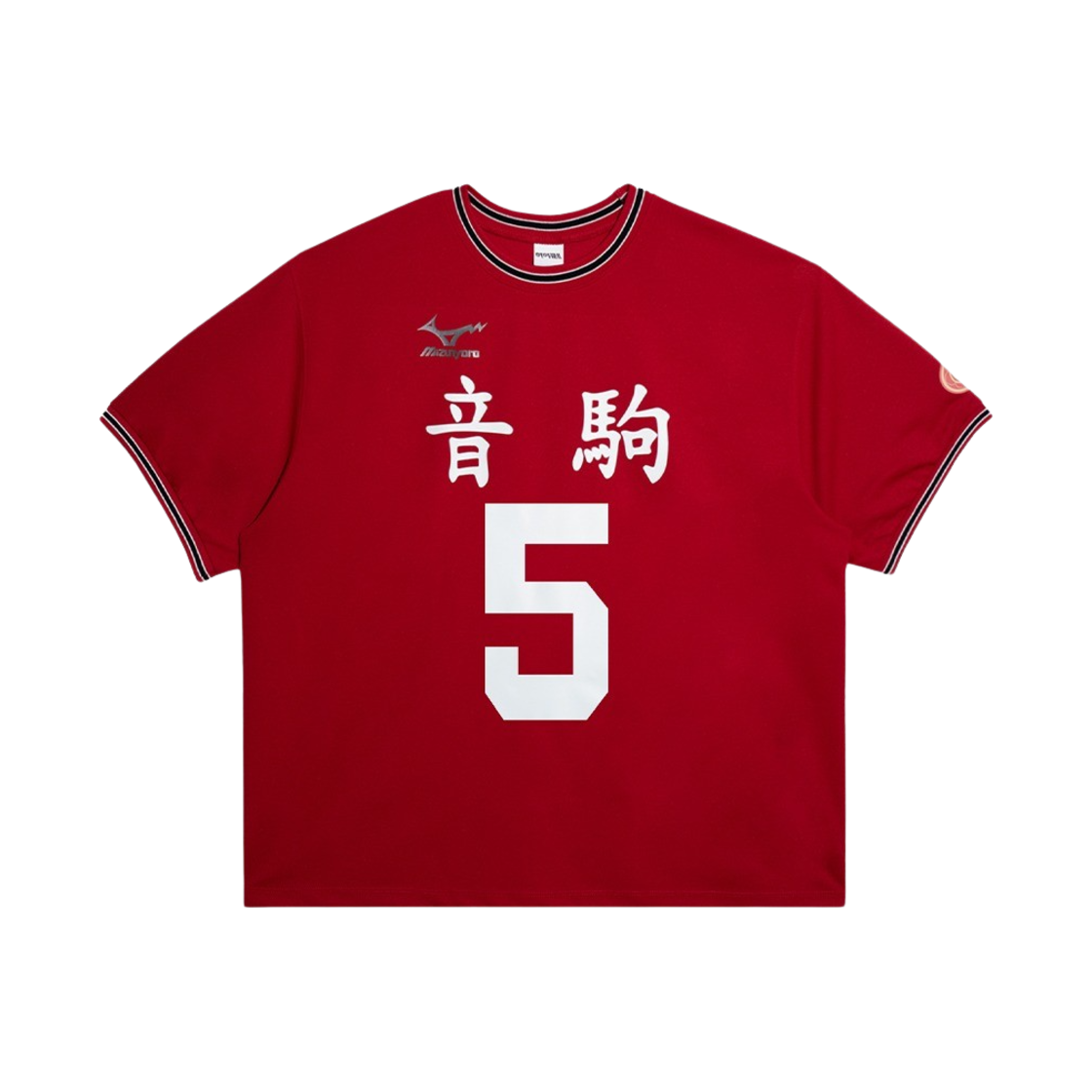 이어스트 x 하이큐!! 스포츠 티셔츠 레드 네코마 5(EERST x HAIKYU!! Sports HF T-shirt Red Nekoma 5)