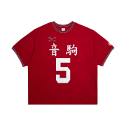 EERST x HAIKYU!! Sports HF T-shirt Red Nekoma 5