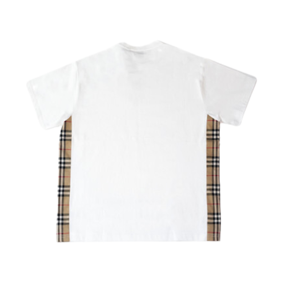 (W) 버버리 체크 포인트 티셔츠 화이트((W) Burberry Check Point T-Shirt White) - 2