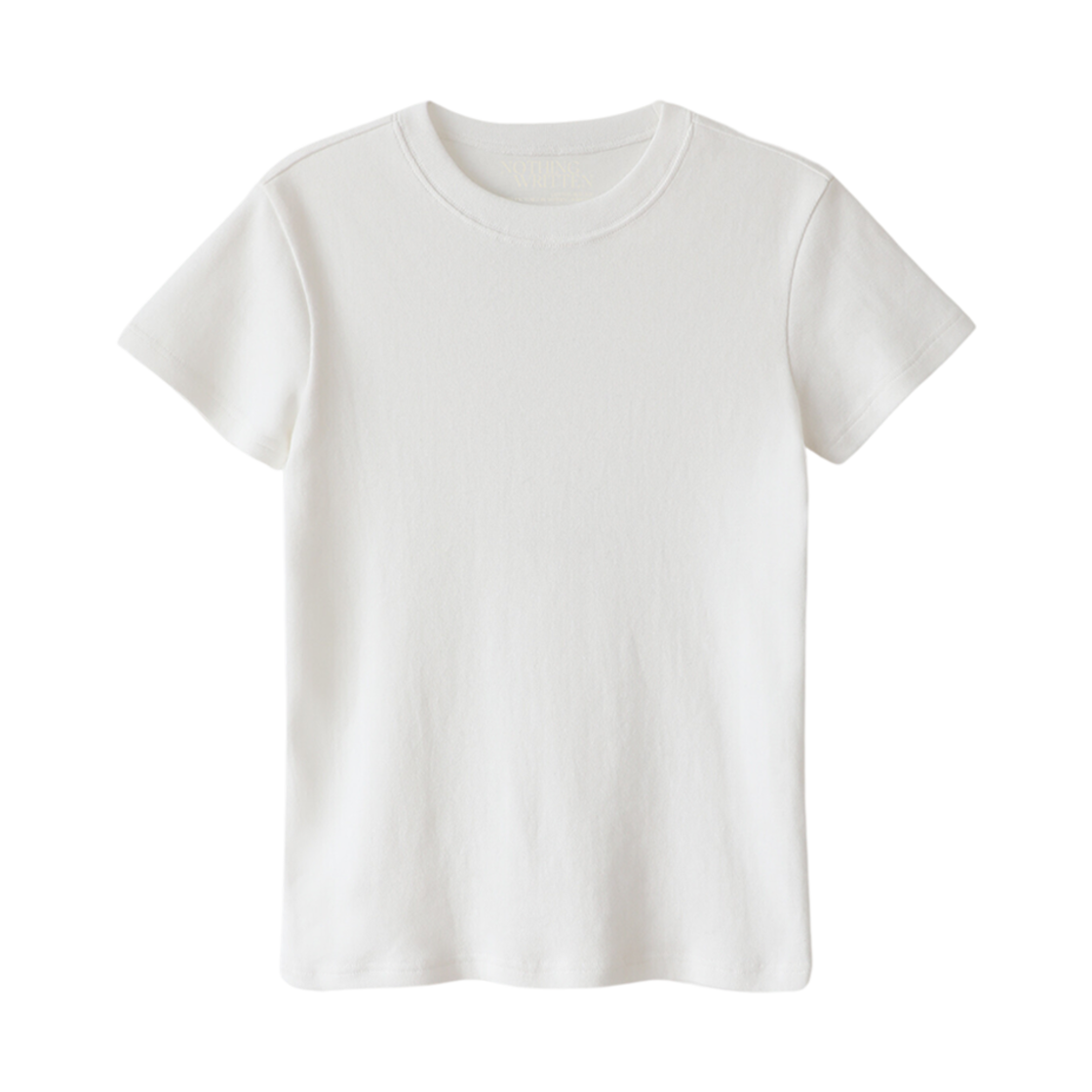 (W) 낫띵 리튼 90s 티셔츠 화이트((W) Nothing Written 90s T-Shirt White)