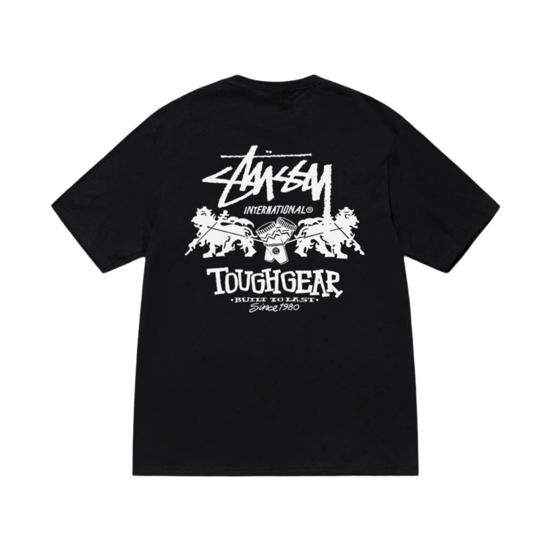 스투시 터프 기어 인터내셔널 티셔츠 블랙(Stussy Tough Gear International T-Shirt Black)