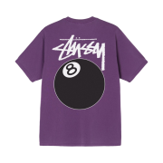 Stussy 8 Ball Pigment Dyed T-Shirt Purple - 21FW