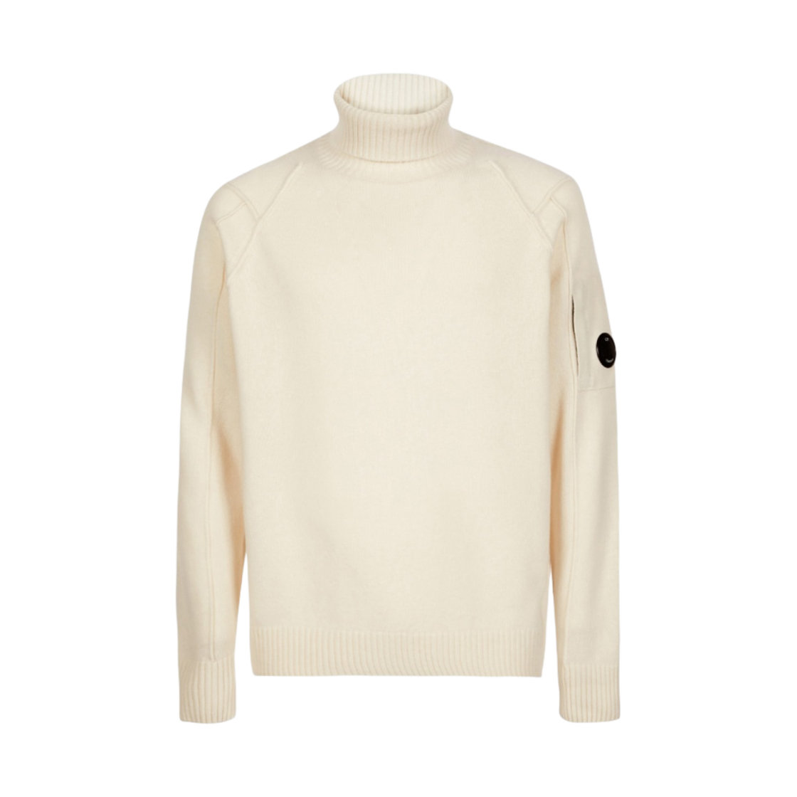 C.P. 컴퍼니 램스울 롤넥 점퍼 거즈 화이트 - 22FW(C.P. Company Lambswool Roll Neck Jumper Gauze White - 22FW) - 1