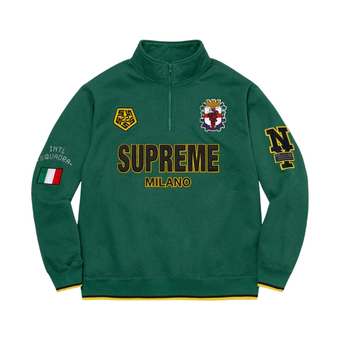슈프림 밀라노 하프 집업 풀오버 다크 그린 - 22FW(Supreme Milano Half Zip Pullover Dark Green - 22FW) - 1