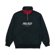 Palace Rib 1/4 Zip Funnel Navy - 22FW