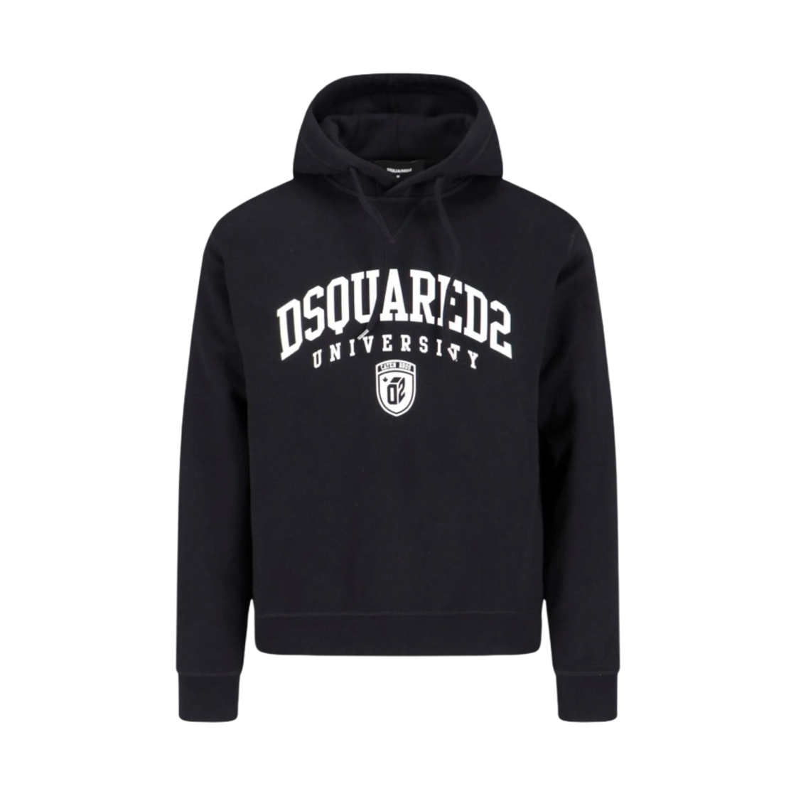 디스퀘어드2 로고 후드 스웨트셔츠 블랙(Dsquared2 logo Hoodie Sweatshirt Black)