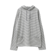 Hatchingroom Stripe Hoodie Grey