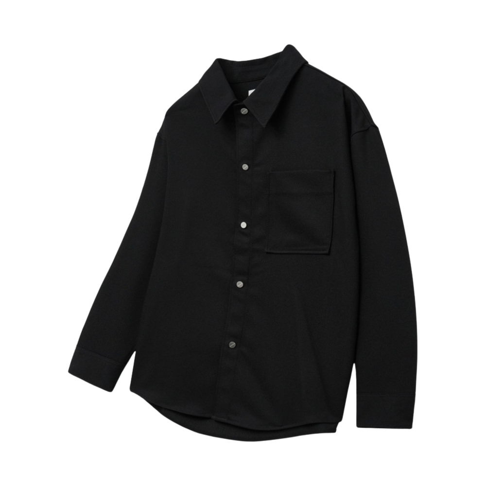 TNSH4E102BK TNGT Over-fit Twill Out Shirts Black