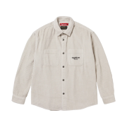 Supreme Wide Wale Corduroy Snap Shirt Stone - 24FW