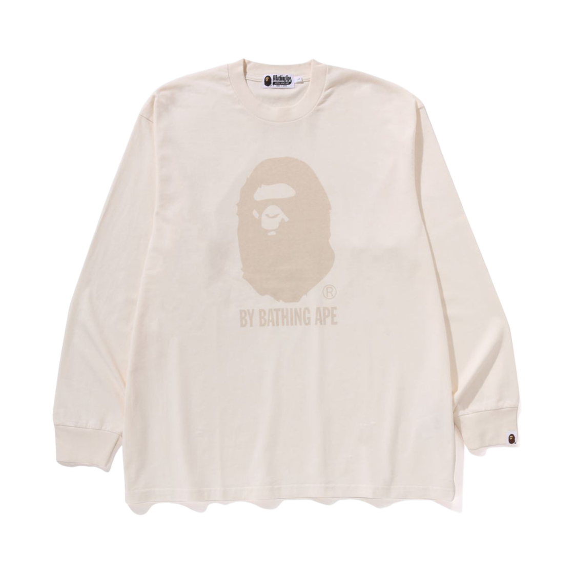 베이프 가먼트 다이 바이 베이싱 에이프 릴렉스드 핏 롱슬리브 다크그린