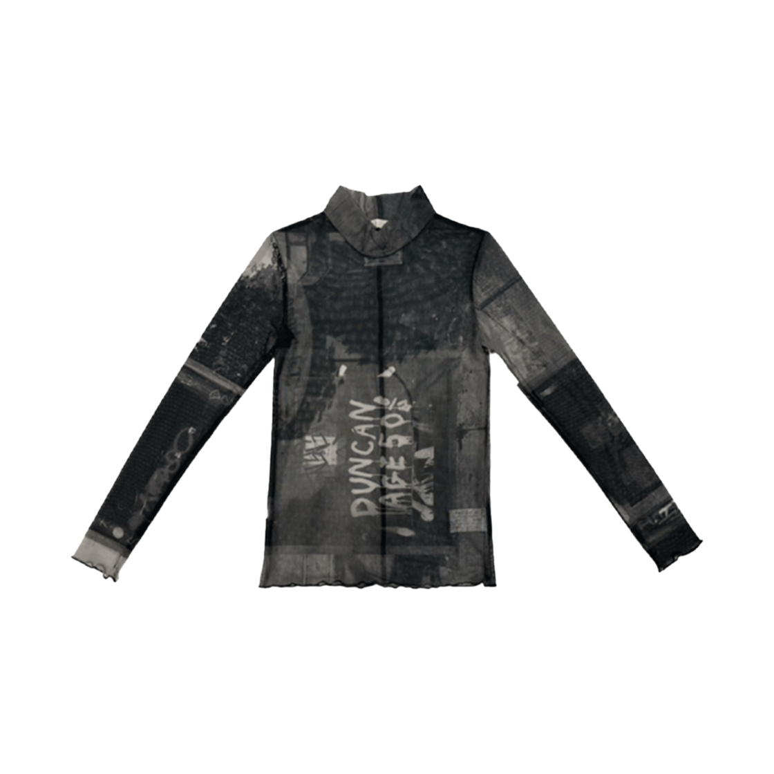 S25SS1004PP SEEN Mesh Hi-Neck Long Sleeve Payphone