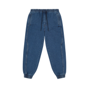 Juun.J Cone Denim Track Jogger Pants Blue
