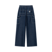 (W) Carhartt WIP Marshfield Denim Jens Pants Blue Stone Washed