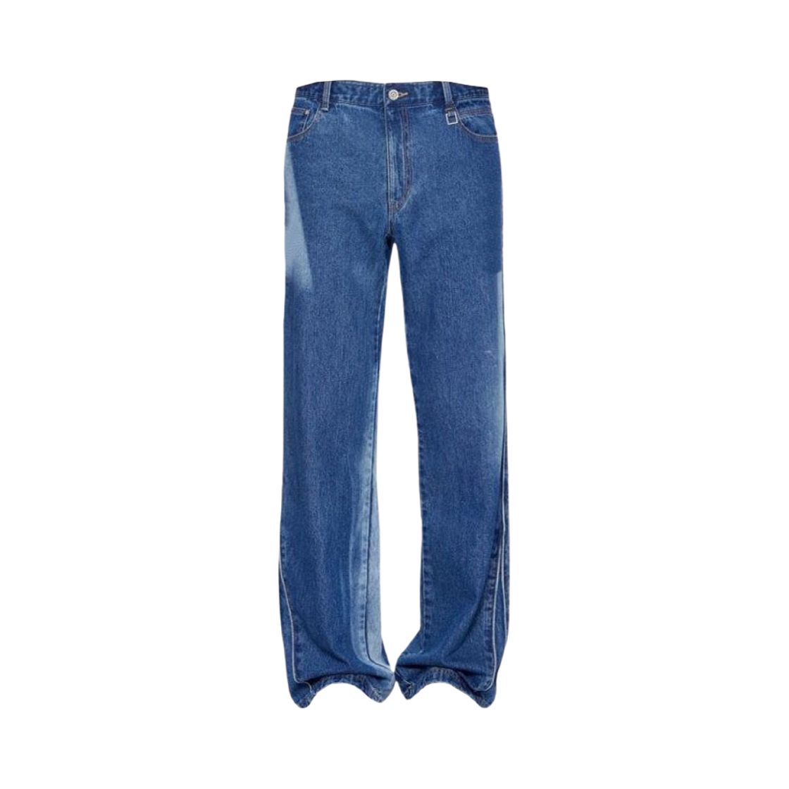 우영미 파이핑 디테일 워싱 데님 팬츠 블루 - 22SS(Wooyoungmi Piping Detail Washing Denim Pants Blue - 22SS) - 1