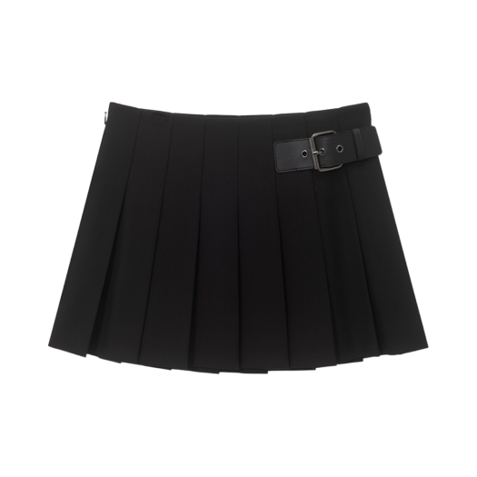 COYSEIO DOUBLE WAISTED PLEATS SKIRT ブラック COYSEIO DOUBLE WAISTED PLEATS SKIRT ブラック