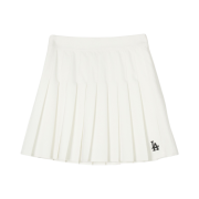 (W) MLB Seoul Series Sportive Varsity Pleated Skirt LA Dodgers Cream