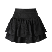 (W) Threetimes Bagel Skirt Black