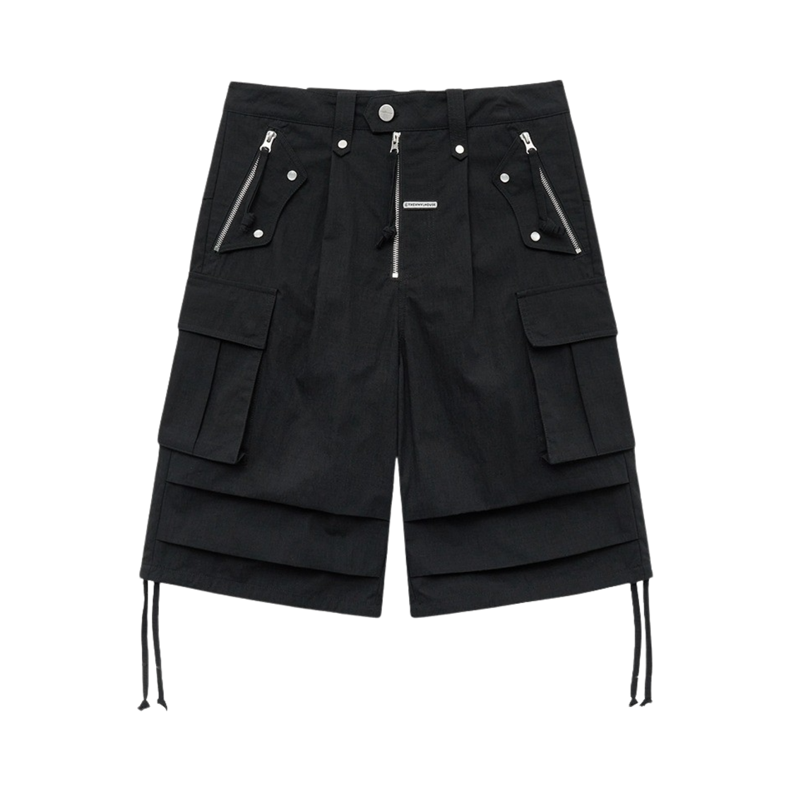 VH2EMUPA61ABK Thevinylhouse Western Cargo Shorts Black