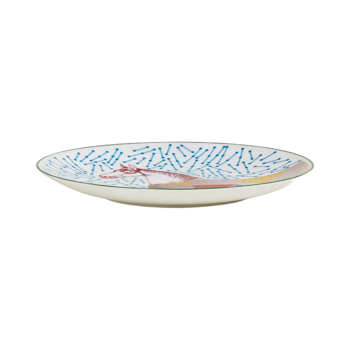 에르메스 히포모빌 디저트 플레이트 멀티꼴로르 (1개입)(Hermes Hippomobile Dessert Plate Multicolor (1 Plate)) - 2