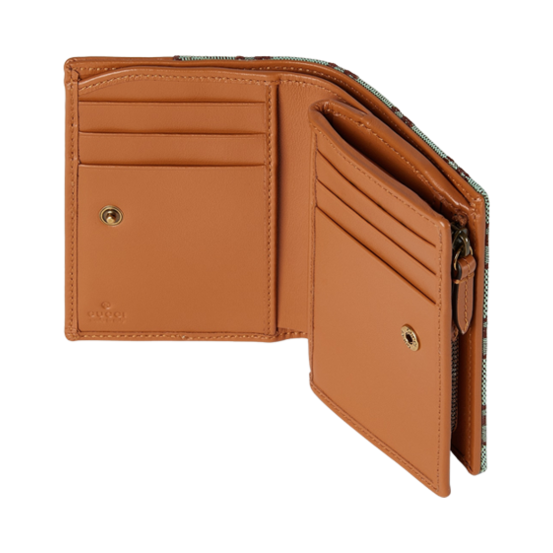 구찌 GG 지갑 코인 포켓 페일 블루 브라운 캔버스 | Gucci | KREAM