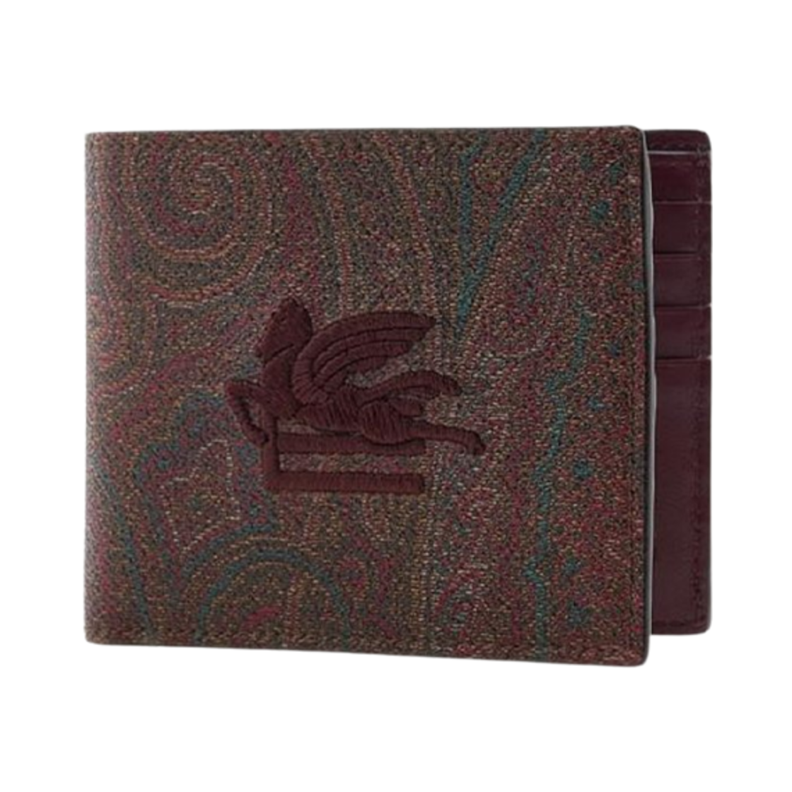 1F5577863600 Etro Paisley Wallet Red