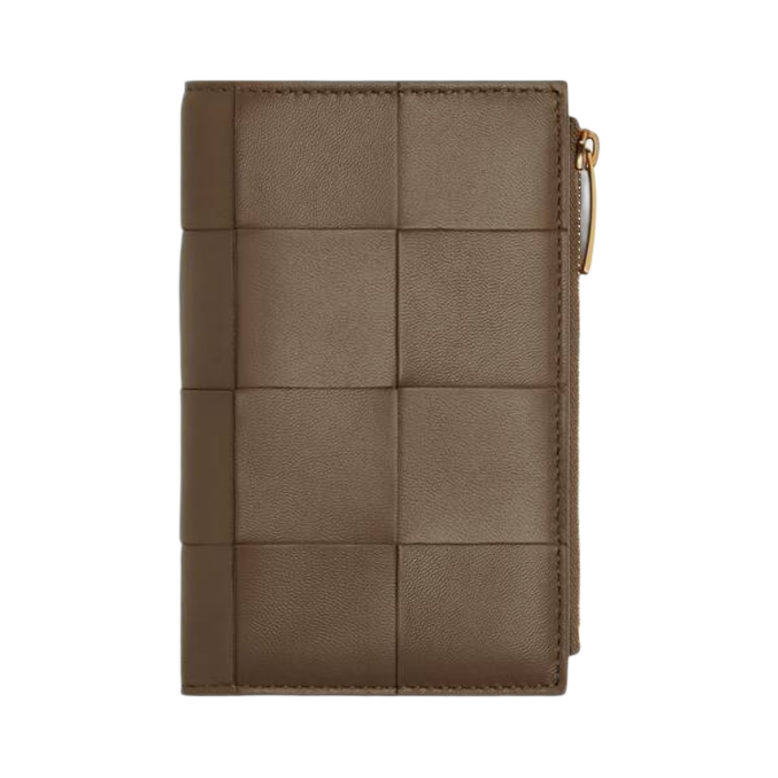 보테가 베네타 미디움 카세트 바이폴드 지퍼 지갑 토프 그레이(Bottega Veneta Medium Cassette Bi-Fold Zip Wallet Taupe Grey) - 1