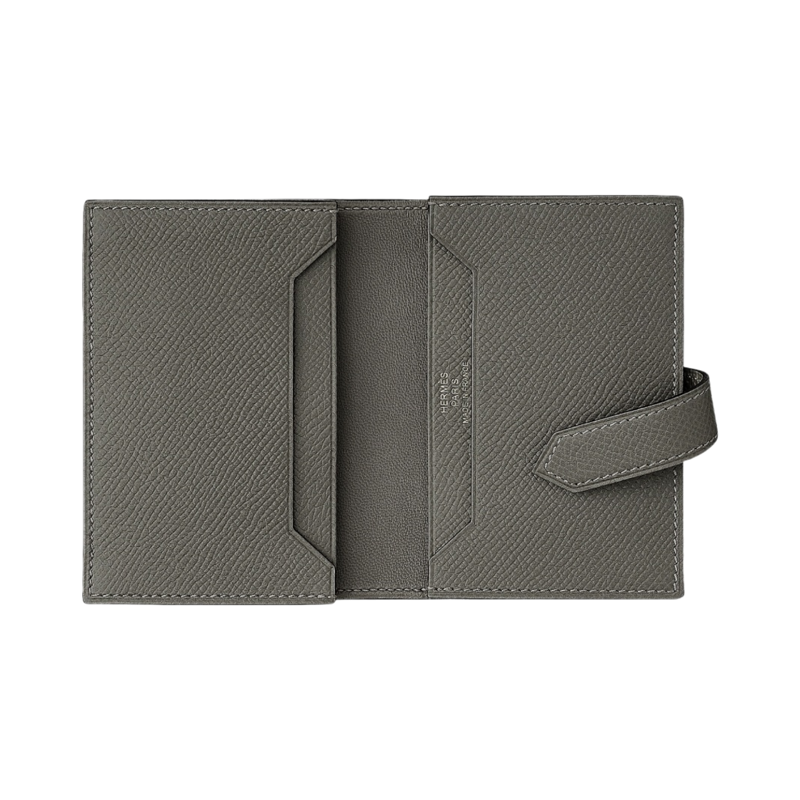 에르메스 베안 카드 홀더 앱송 & 골드 하드웨어 그리 메이어(Hermes Bearn Card Holder Epsom & Gold Gris Meyer) - 2
