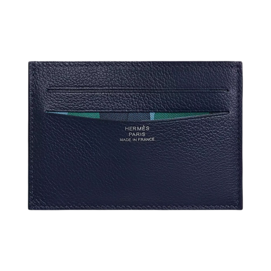 H084826CKAA/H084826CAAA Hermes Citizen Twill Card Holder Evercolor & Bleu Nuit Bleu Saphir