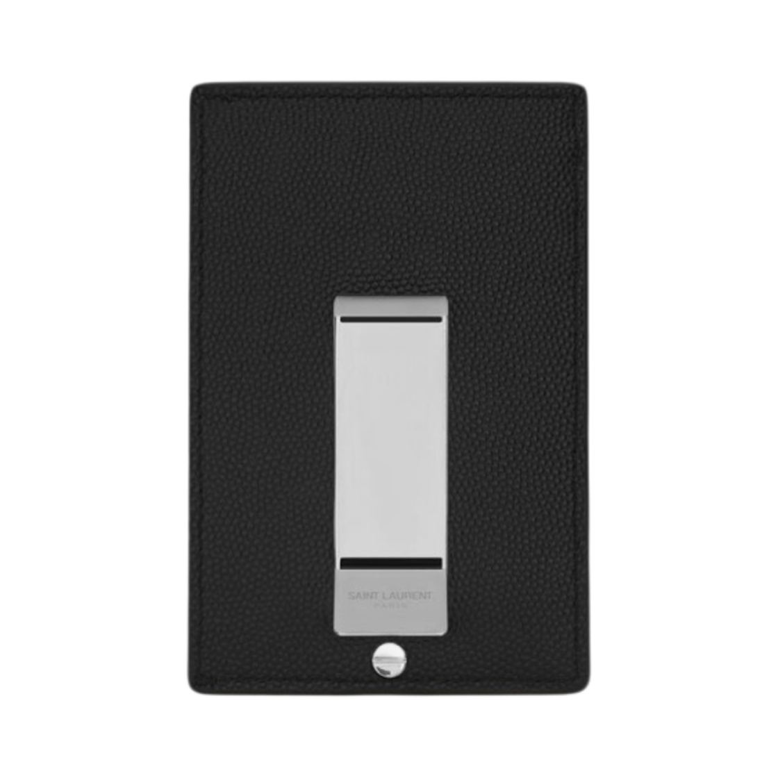 생로랑 그랑 드 뿌드르 엠보스드 레더 카드 케이스 빌 클립 블랙(Saint Laurent Bill Clip with Card Case in Grain de Poudre Embossed Leather Black) - 2