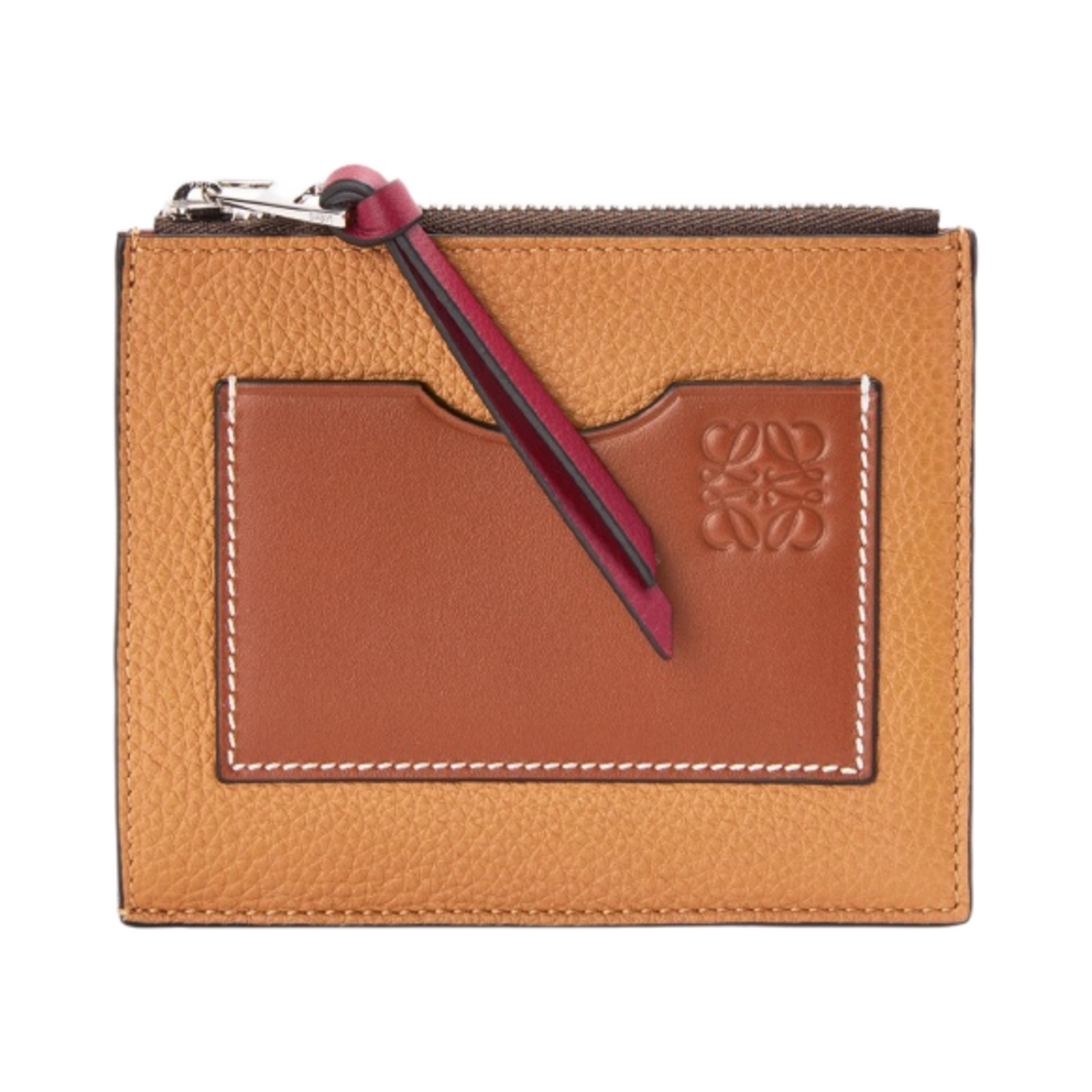 로에베 소프트 그레인드 카프스킨 라지 코인 카드 홀더 라이트 카라멜 피칸(Loewe Large Coin Card Holder in Soft Grained Calfskin Light Caramel Pecan) - 1