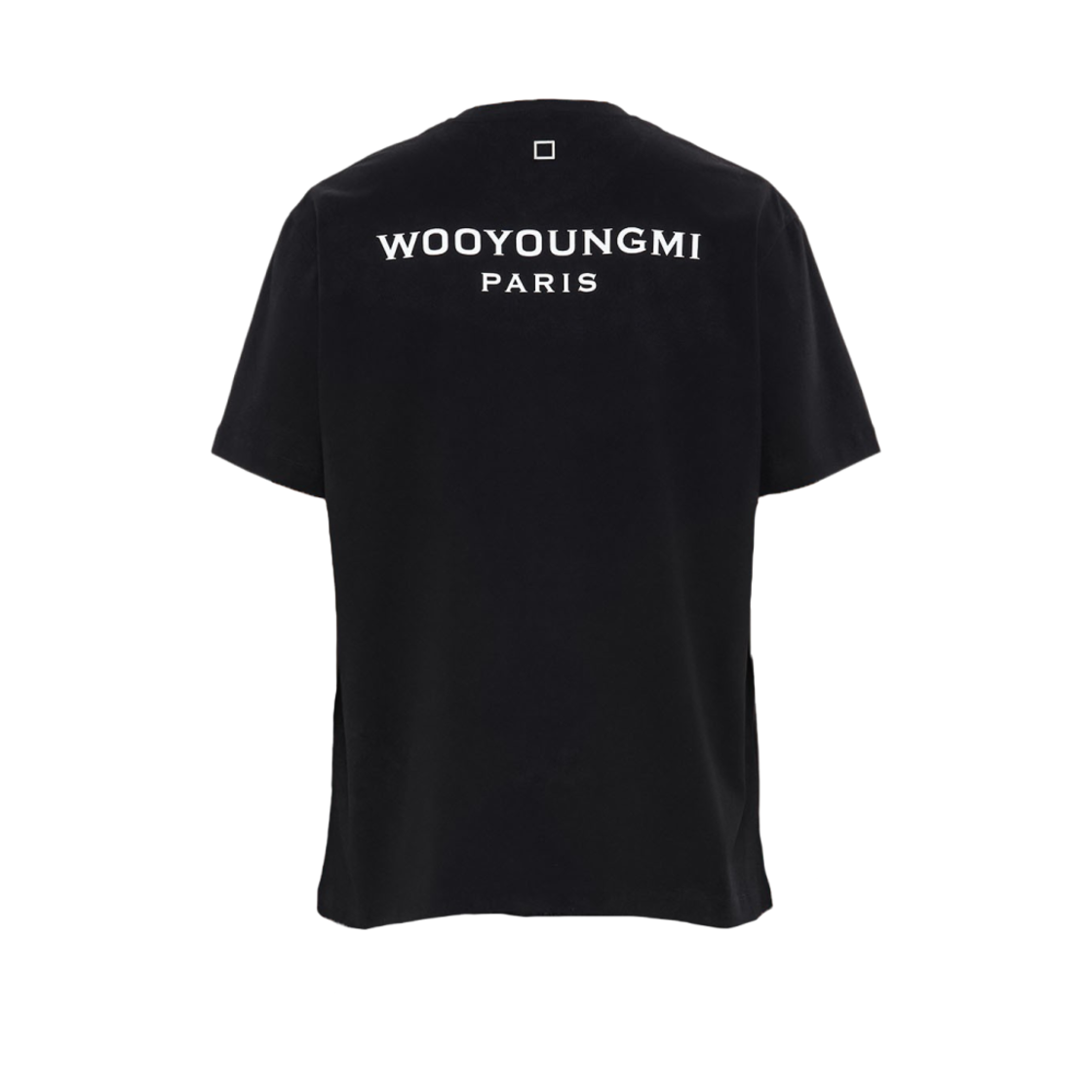 W231TS07708B Wooyoungmi Cotton Back Logo T-shirt Black - 23SS - 대표 이미지 #1