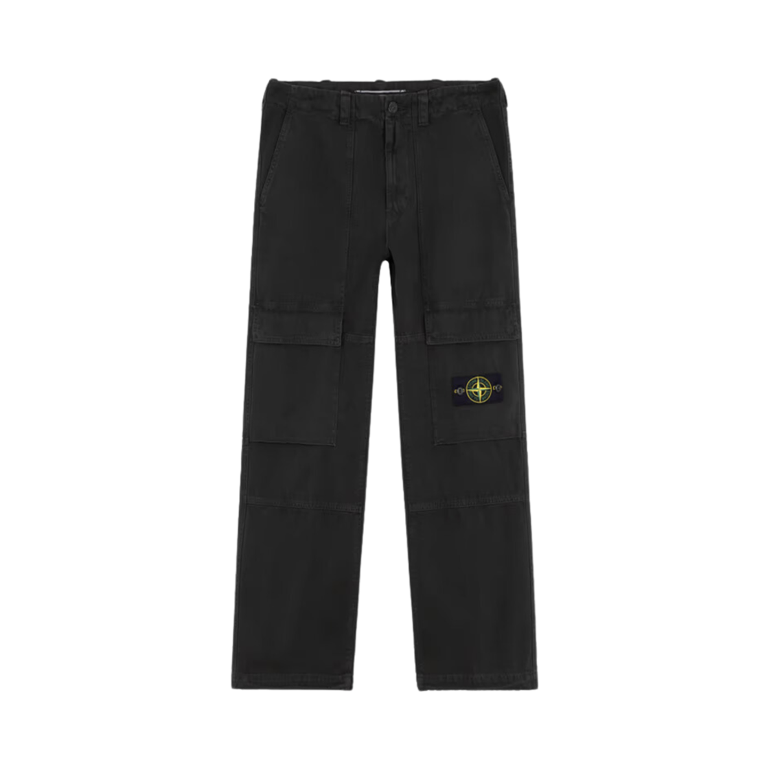 스톤 아일랜드 30601 파나마 코튼 올드 이펙트 릴렉스 핏 카고 팬츠 리드 그레이 - 24FW