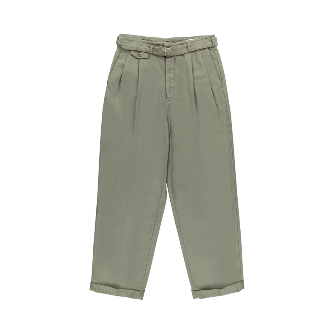 A0KS0000OZST Kaptain Sunshine Belted Riviera Pantalon Green